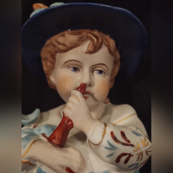 Set of German porcelain blue boy and girl - Picture 6 of 6